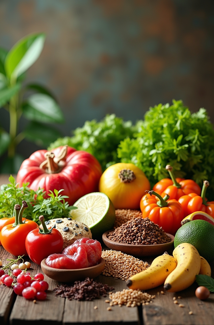 Vegetarische levensstijl illustratie